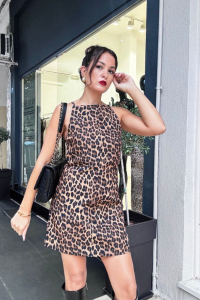 "Aeropi" Leopard Dress